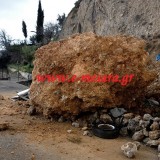 Βράχος 15 τόνων προσγειώθηκε σε ταράτσα σπιτιού στη Γέργερη