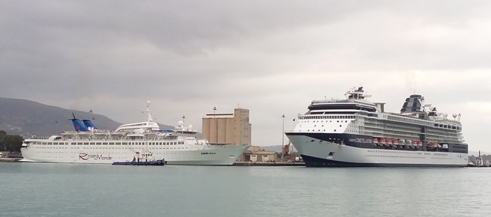Δύο κρουαζιερόπλοια στο λιμάνι της Σούδας σήμερα