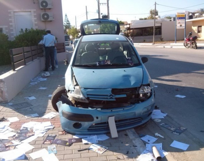Χανιά: Τροχαίο ατύχημα στο  Σταλό