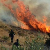 Δύο πυρκαγιές στην Κρήτη